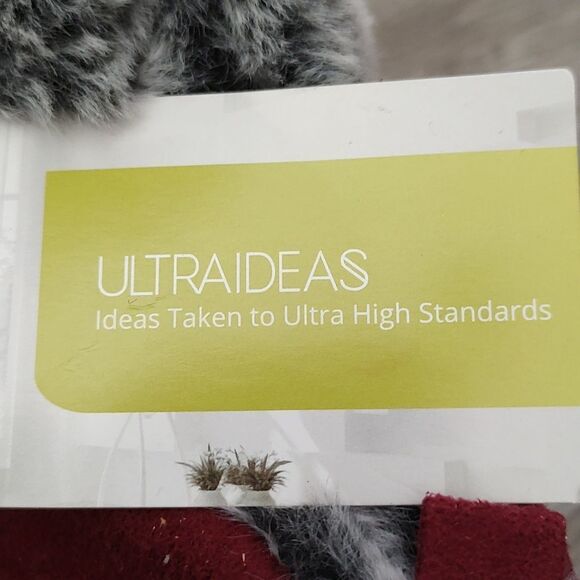 Red  faux fur lined slippers  Sz 8 NWT - Picture 7 of 7